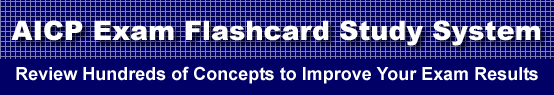 AICP Exam Flashcard Study System is guaranteed to raise your AICP exam score