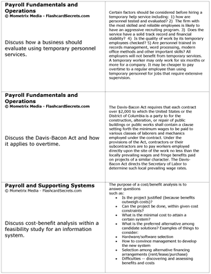 Certified Payroll Professional Exam Flashcard Study System Free Online Sample Practice Test Questions