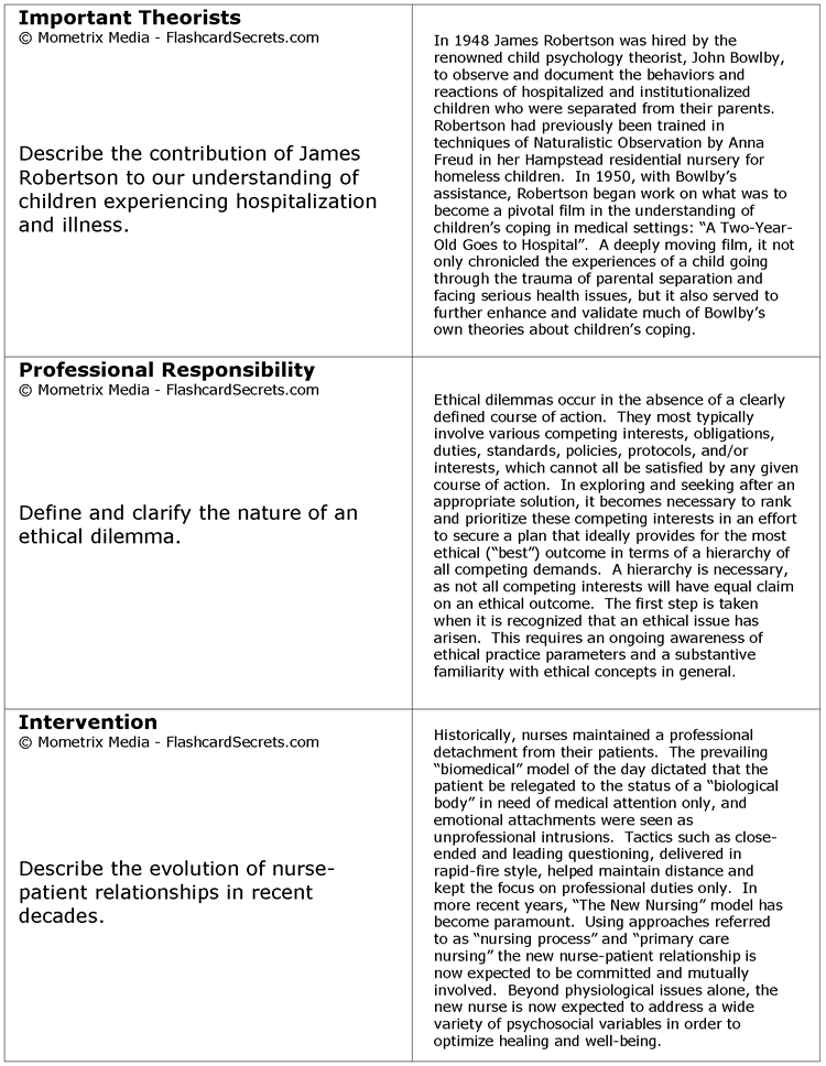 Child Life Exam Flashcard Study System Free Online Sample Practice Test Questions