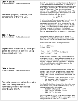 CHMM Exam Flashcard Study System Free Online Sample Practice Test Questions
