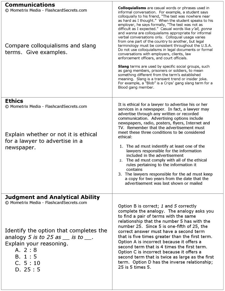 CLA/CP Exam Flashcard Study System Free Online Sample Practice Test Questions