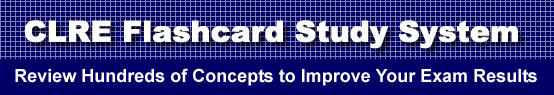 CLRE Flashcard Study System is guaranteed to raise your CLRE score