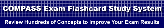 COMPASS Exam Flashcard Study System is guaranteed to raise your COMPASS test score