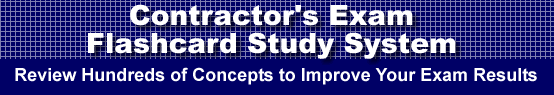 Contractor's Exam Flashcard Study System is guaranteed to raise your Contractor's Test score