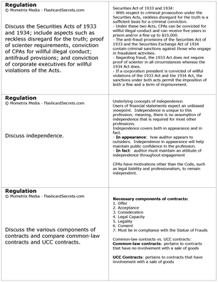 CPA Exam Flashcard Study System Free Online Sample Practice Test Questions