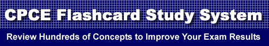 CPCE Flashcard Study System is guaranteed to raise your CPCE score