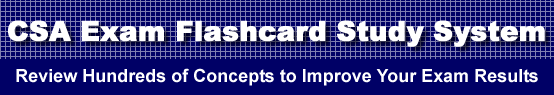 CSA Exam Flashcard Study System is guaranteed to raise your CSA exam score