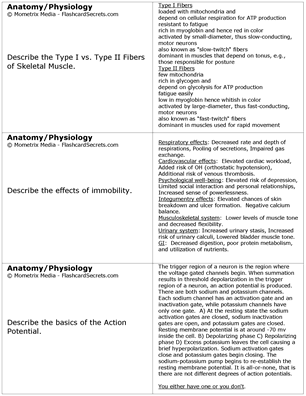 Flashcard Study System for the CSCS Exam Free Online Sample Practice Test Questions
