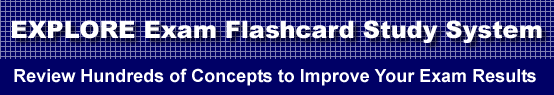 EXPLORE Exam Flashcard Study System is guaranteed to raise your EXPLORE test score