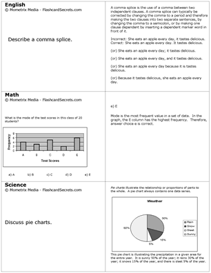 EXPLORE Exam Flashcard Study System Free Online Sample Practice Test Questions
