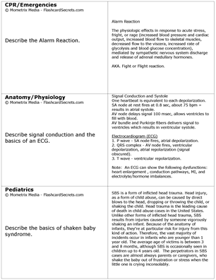 First Responder Exam Flashcard Study System Free Online Sample Practice Test Questions
