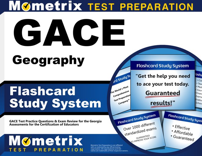 GACE Geography Flashcards Study System