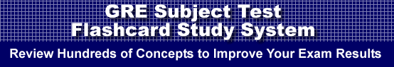 GRE Subject Test Flashcard Study System is guaranteed to raise your GRE Subject Test score