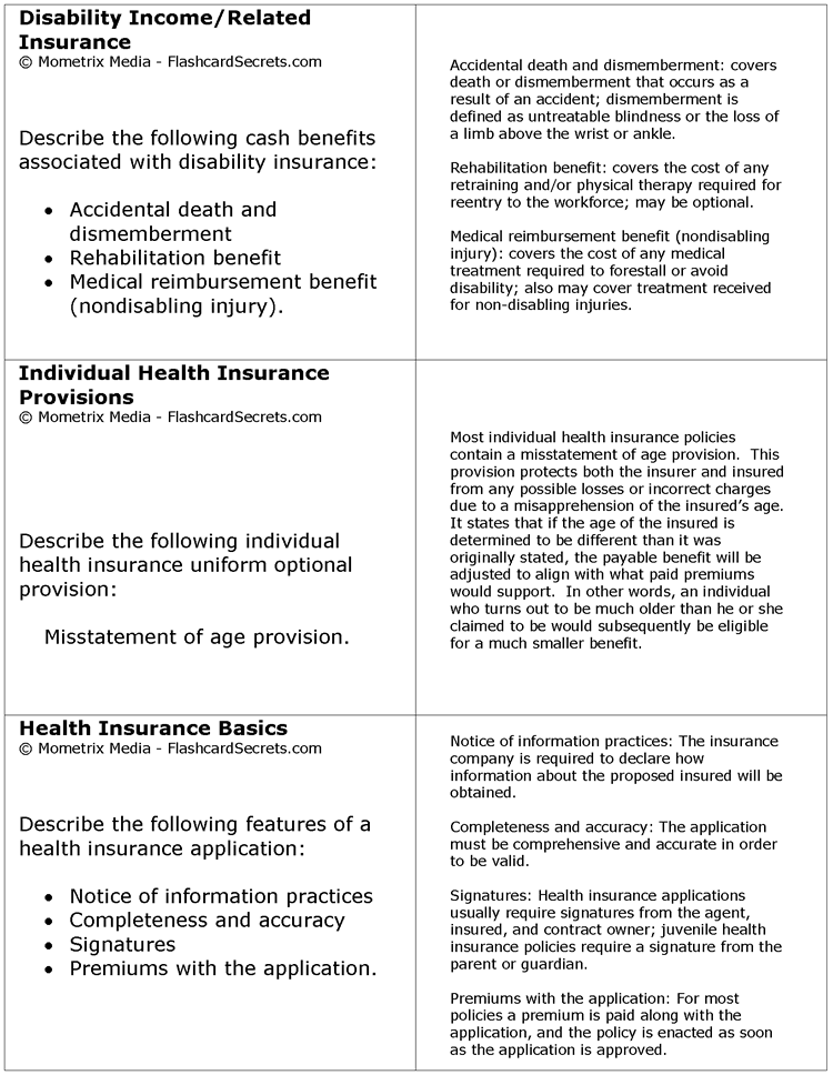 Life amp; Health Exam Flashcard Life And Health. Life amp; Health Exam Flashcard