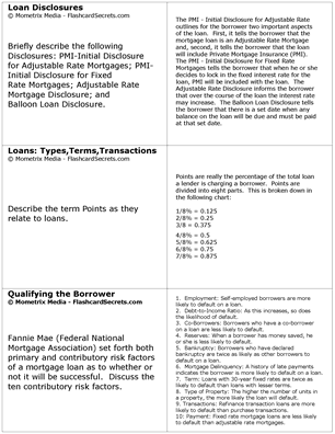 Loan Officer Exam Flashcard Study System Free Online Sample Practice Test Questions