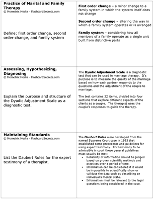 MFT Exam Flashcard Study System Free Online Sample Practice Test Questions