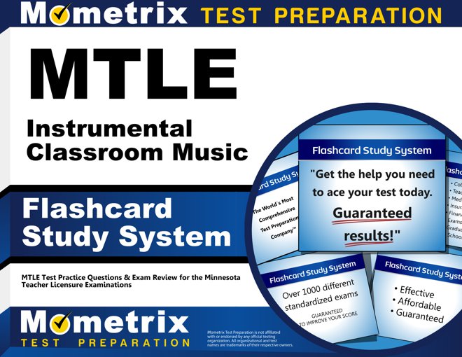 MTLE Instrumental Classroom Music Flashcards Study System