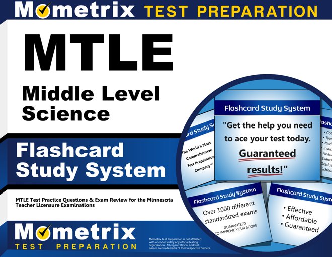 MTLE Middle Level Science Flashcards Study System