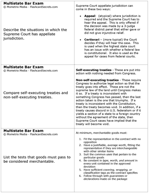 Multistate Bar Exam Flashcard Study System Free Online Sample Practice Test Questions