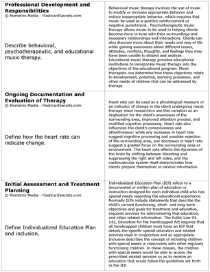 Music Therapy Exam Flashcard Study System Free Online Sample Practice Test Questions