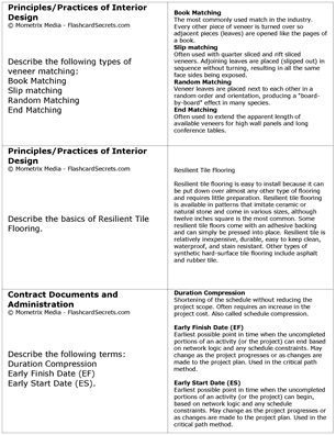 NCIDQ Exam Flashcard Study System Free Online Sample Practice Test Questions