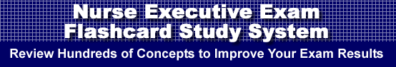Nurse Executive Exam Flashcard Study System is guaranteed to raise your Nurse Executive Exam score