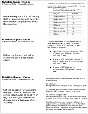 Nutrition Support Clinician Exam Flashcard Study System Free Online Sample Practice Test Questions