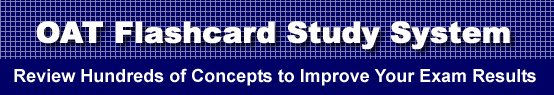 OAT Flashcard Study System is guaranteed to raise your OAT score