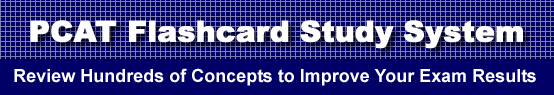 PCAT Flashcard Study System is guaranteed to raise your PCAT score