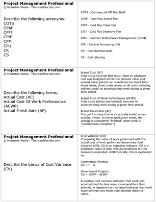PMP Exam Flashcard Study System Free Online Sample Practice Test Questions