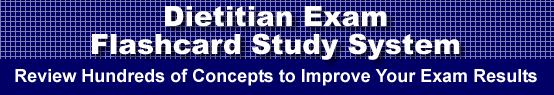 Dietitian Exam Flashcard Study System is guaranteed to raise your Dietitian Exam score