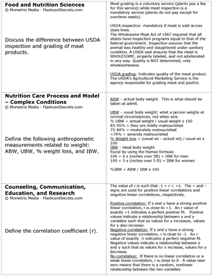 Dietitian Exam Flashcard Study System Free Online Sample Practice Test Questions