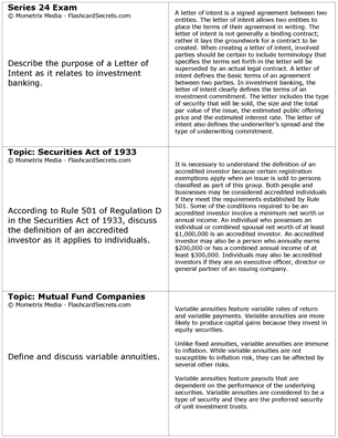 Series 24 Exam Flashcard Study System Free Online Sample Practice Test Questions