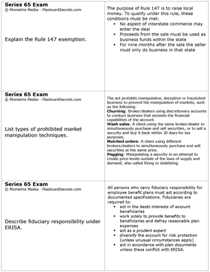 Series 65 Exam Flashcard Study System Free Online Sample Practice Test Questions