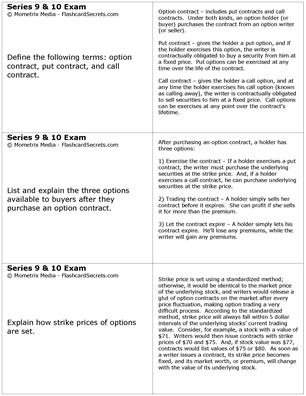 Series 9/10 Exam Flashcard Study System Free Online Sample Practice Test Questions