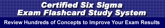 Certified Six Sigma Exam Flashcard Study System is guaranteed to raise your Six Sigma Test score