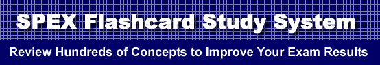 SPEX Flashcard Study System is guaranteed to raise your SPEX score