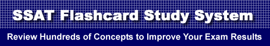 SSAT Flashcard Study System is guaranteed to raise your SSAT score