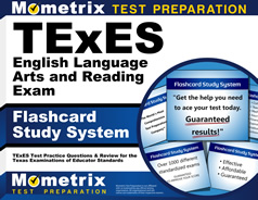 TExES English Language Arts and Reading Exam Flashcard Study System