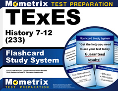 TExES History 8-12 Exam Flashcard Study System