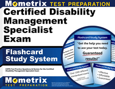 Certified Disability Management Specialist Exam Flashcards Study System