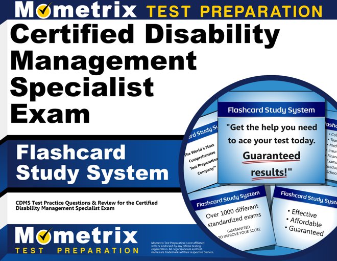 Certified Disability Management Specialist Exam Flashcards Study System