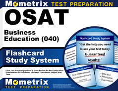 OSAT Business Education (040) Flashcards Study System