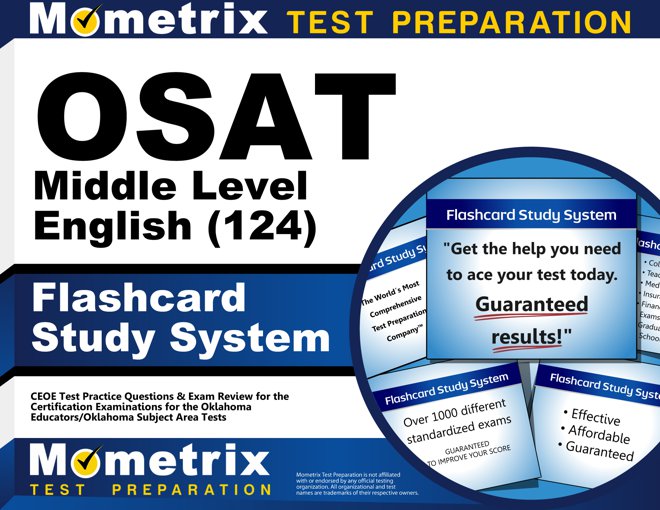 OSAT Middle Level English (124) Flashcards Study System