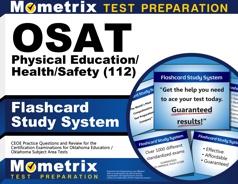 OSAT Physical Education/Health/Safety (012) Flashcards Study System