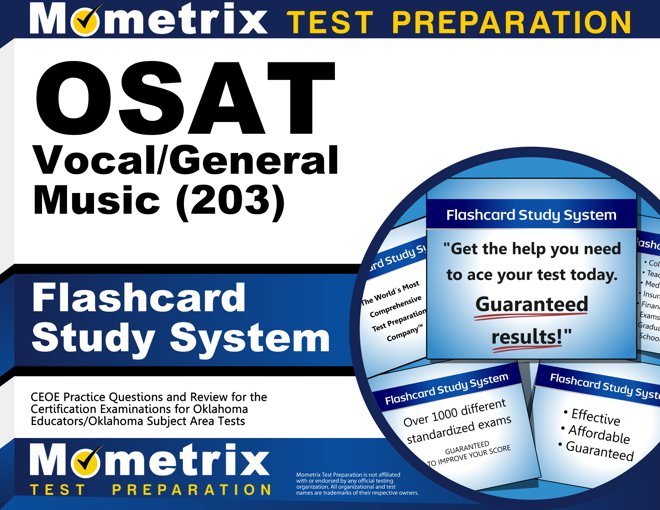 OSAT Vocal/General Music (203) Flashcards Study System