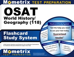 OSAT World History/Geography (018) Flashcards Study System