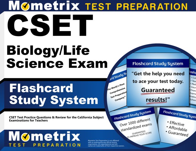 CSET Biology/Life Science Flashcards Study System