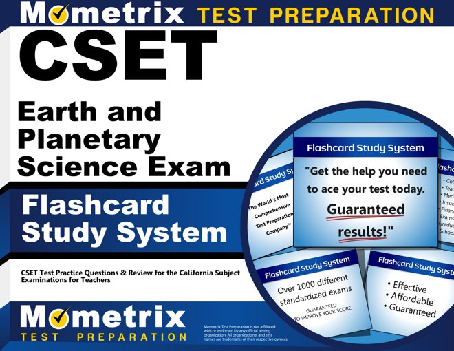 CSET Earth and Planetary Science Flashcards Study System