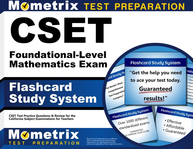 CSET Foundational-Level Mathematics Flashcards Study System